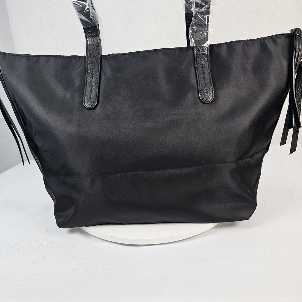Botkier‎ Tote Bag New York Bond Zipper Accents Organize Laptop Travel Work Black - Picture 4 of 8
